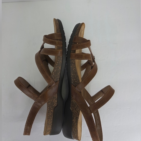 Dansko Women's Roslyn Tan Brown Waxy Burnished Sandal Buckle EU 37 US Size 6.5-7 - Picture 9 of 14